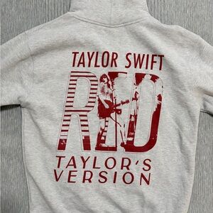 Taylor Swift Light Gray Logo Pullover Hoodie